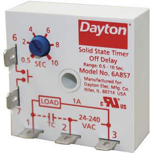 DAYTON 6A857 Encapsulated Timer Relay 10sec 5 Pin 1no | AE7RAX