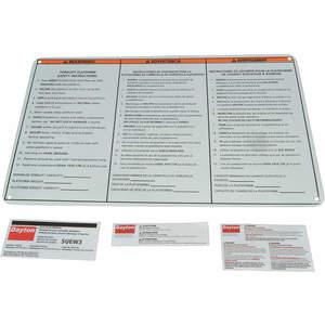 DAYTON MHW3LG Identification Label Kit | AJ2BJE 46J593