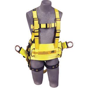 DBI-SALA 1106108 Polyester Body Harness, Vest Style, Medium, Yellow | AF6DVK 9Y149