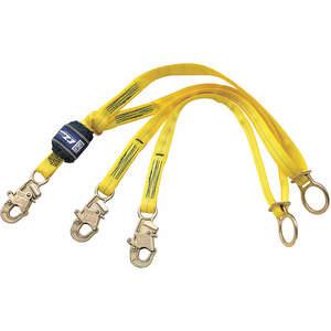 DBI-SALA 1246070 EZ-Stop Tie-Back Lanyard, w/ Steel Snaphooks, Yellow | AG6TWF 46W438