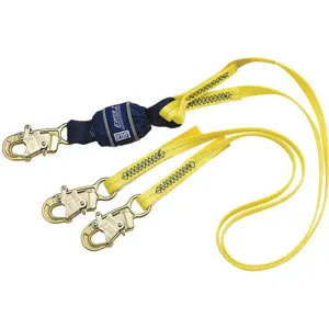 DBI-SALA 1246161 Shock-Absorbing Lanyard, 100% Tie-Off, 6 ft Working Length | AD6PKE 46W449