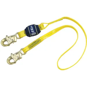 DBI-SALA 1246226 6 Ft Shock Absorbing Lanyard, Fixed, Single Leg | AG6TWJ 46W443