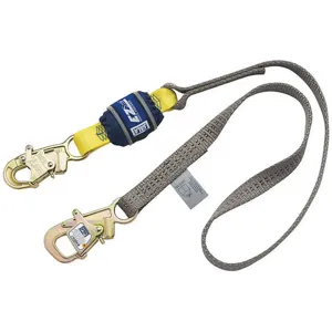 DBI-SALA 1246229 Tie-Back Shock Absorbing Lanyard, Lightweight, Compact | AG6TWL 46W446