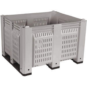 DECADE PRODUCTS M40PGY3 Bulk Container Gray 36-3/4 Inch Width | AH9DXF 39UV16