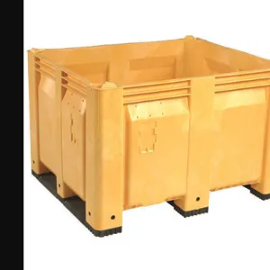 DECADE PRODUCTS M40SYL3 Bulk Container Yellow 36-3/4 Inch Width | AH9DXJ 39UV19