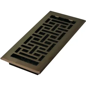 DECOR GRATES AJH410-RB 4 x 10 Oriental Steel Plated Rubbed Bronze | AE6KFQ 5TFJ6