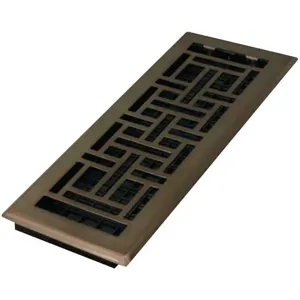 DECOR GRATES AJH412-RB 4 x 12 Oriental Steel Plated Rubbed Bronze | AE6KFR 5TFJ7