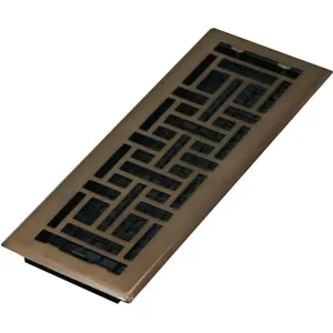 DECOR GRATES AJH414-RB 4 x 14 Oriental Steel Plated Rubbed Bronze | AE6KFT 5TFJ8