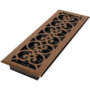 DECOR GRATES SPH414-A 4 x 14 Scroll Steel Plated Antique | AE6KEE 5TFF3