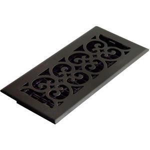 DECOR GRATES ST410 4 x 10 Scroll Steel Painted Textured Black | AE6KEH 5TFF6