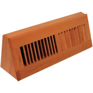 DECOR GRATES WL15BB 15 Inch Louvered Oak Baseboard Nat | AE6KET 5TFG5