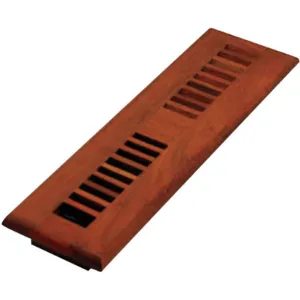 DECOR GRATES WLC212-N 2 x 12 Louvered Solid Cherry Natural | AE6KGC 5TFK9