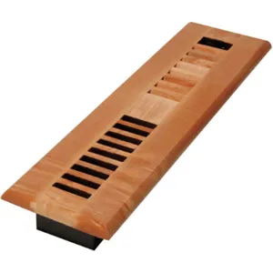 DECOR GRATES WML212-N 2 x 12 Louvered Solid Maple Natural | AE6KGJ 5TFL5