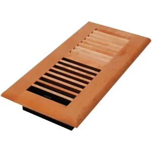 DECOR GRATES WML410-N 4 x 10 Louvered Solid Maple Natural | AE6KGL 5TFL7