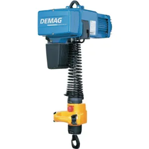 DEMAG DCM Pro 1-125 1/1 H2.8 V9.6/2.4 230/60 Electric Chain Hoist 275 Lb. 9 Feet | AC6HZP 34A004