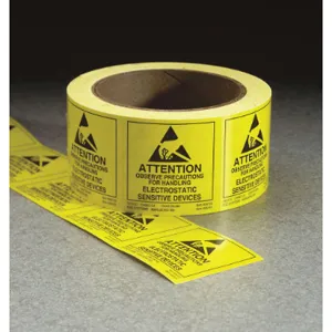 DESCO INDUSTRIES 06722 Esd Susceptibility Label 2 Inch H - Pack Of 500 | AF3TYC 8CXG9