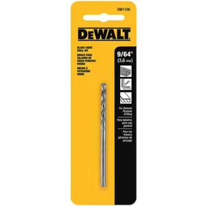 DEWALT DW1109 Drill Bit Hss 9/64 Inch Black Oxide | AF8PKH 29EG35