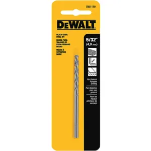 DEWALT DW1110 Drill Bit Hss 5/32 Inch Black Oxide | AF8PKJ 29EG36