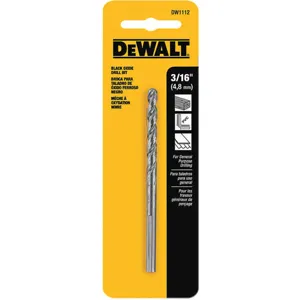 DEWALT DW1112 Drill Bit Hss 3/16 Inch Black Oxide | AF8PKK 29EG38