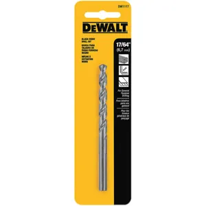 DEWALT DW1117 Drill Bit Hss 17/64 Inch Black Oxide | AF8PKQ 29EG43