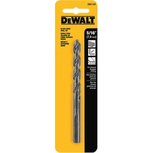 DEWALT DW1120 Drill Bit Hss 5/16 Inch Black Oxide | AF8PJW 29EG24