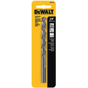 DEWALT DW1124 Drill Bit Hss 3/8 Inch Black Oxide | AF8PKV 29EG47