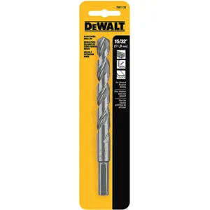 DEWALT DW1130 Drill Bit Hss 15/32 Inch Black Oxide | AF8PKY 29EG50