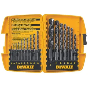 DEWALT DW1167 Drill Bit Set Hss Assorted Black Oxide | AF8PLA 29EG54