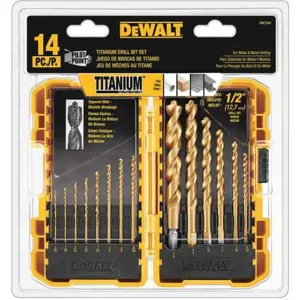 DEWALT DW1354 Drill Bit Set Titanium 14 Pcs. | AG4LMY 34GR22