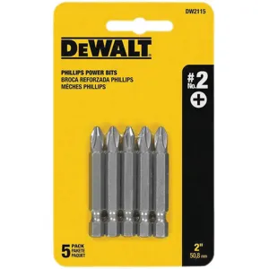 DEWALT DW2115 5 Piece #2 Phillip Bit Set | AD8LVG 4KX19