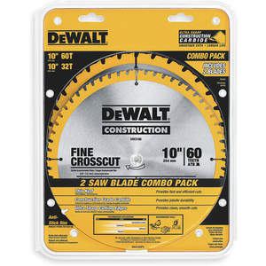 DEWALT DW3106P5 Circular Saw Blade Carbide 10 Inch - Pack Of 2 | AF2CCG 6RA80