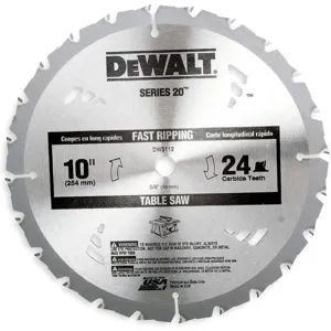 DEWALT DW3112 Circular Saw Blade Carbide 10 Inch 24 Teeth | AD8PLN 4LK57