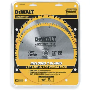 DEWALT DW3128P5 Circular Saw Blade Carbide 12 Inch - Pack Of 2 | AF2CCH 6RA81