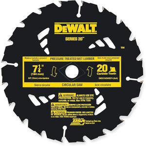 DEWALT DW3174 Circular Saw Blade Carbide 7-1/4 Inch 20 Teeth | AD9AXU 4NZ52