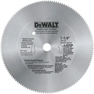 DEWALT DW3326 Circular Saw Blade Steel 7-1/4 Inch 140 Teeth | AD8LWB 4KX51