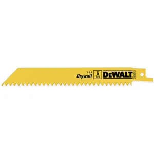 DEWALT DW4851 Reciprocating Saw Blade 6 Inch Length - Pack Of 5 | AE2MTV 4YK99