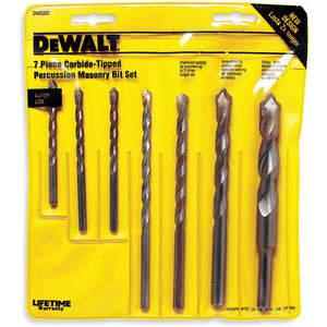 DEWALT DW5207 Hammer Drill Bit Set Straight (7) Pieces | AD8MFC 4KZ92