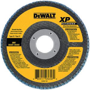DEWALT DW8256 Flap Disc 4.5 Inch 5/8-11 Ah 80g T27 Za | AA4YHX 13J207