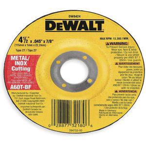 DEWALT DW8424 Depressed Center Wheel T27 4.5 x 0.045 x 7/8 Ao | AE9BGM 6HD81
