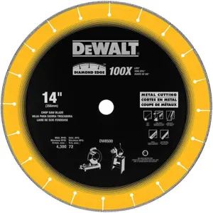 DEWALT DW8500 Diamond Saw Blade 14 Inch Diameter 4300 Rpm | AF2GUB 6TMT8