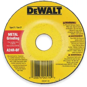 DEWALT DW8819 Depressed Center Wheel T27 6 x 1/8 x 5/8-11 Za | AE6MEN 5TY11