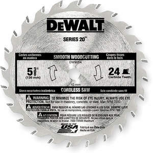 DEWALT DW9054 Circular Saw Blade Carbide 5-3/8 Inch 24 Teeth | AD8NZB 4LF44
