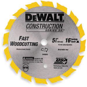 DEWALT DW9055 Circular Saw Blade Carbide 5-3/8 Inch 16 Teeth | AD9BTZ 4PC50