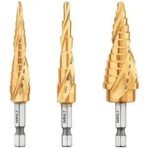 DEWALT DWA1790IR Impact Ready Step Drill Bit Set 3 Pcs | AC6LGY 34D734