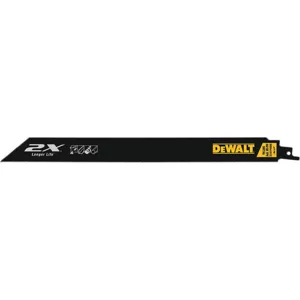 DEWALT DWA41812 Reciprocating Saw Blade 12 Inch Length - Pack Of 5 | AA2CQT 10D899