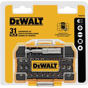 DEWALT DWAX100IR Extra kleines robustes Kofferset 31-teilig | AC6LEB 34D641