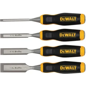 DEWALT DWHT16063 Chisel Set 4 Pieces 1 3/4 1/2 1/4 Inch | AH3CEQ 31CN61