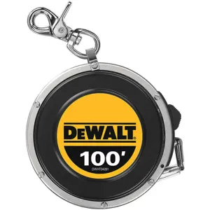 DEWALT DWHT34201 Tape Measure 3/8 Inch x 100 Feet Yellow With Black | AB7TRK 24A333