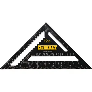 DEWALT DWHT46032 Premium Rafter Square, Aluminium, Black, 8ths Graduations | AC6MFJ 34F830