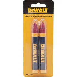 DEWALT DWHT72720 Lumber Crayon Red 1/2 Inch Tip Pk2 | AG2BDL 31CN51